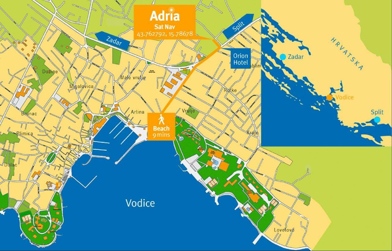 Hotel Adriasobe Vodice Exteriér fotografie